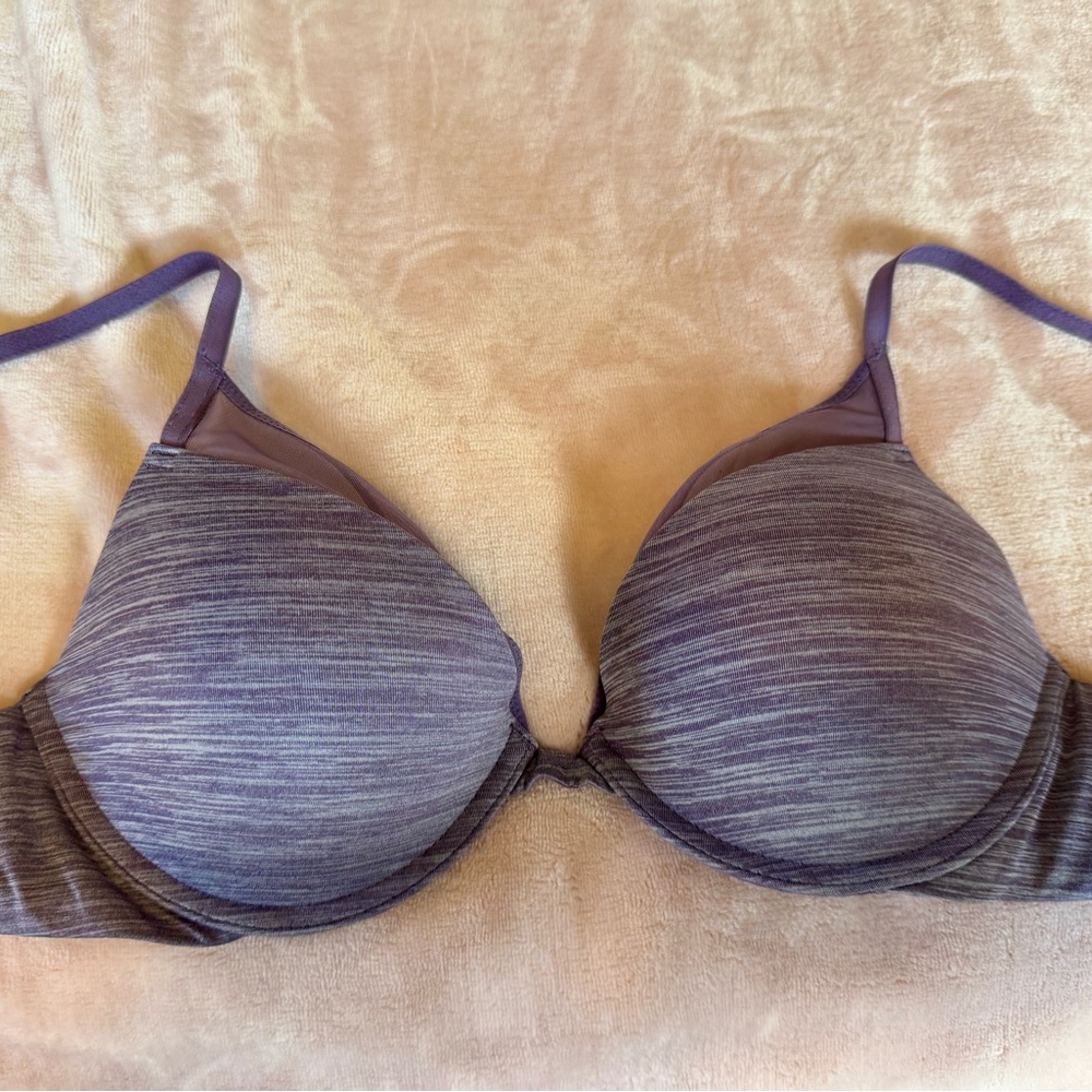 Victoria's Secret Heathered Purple Bra